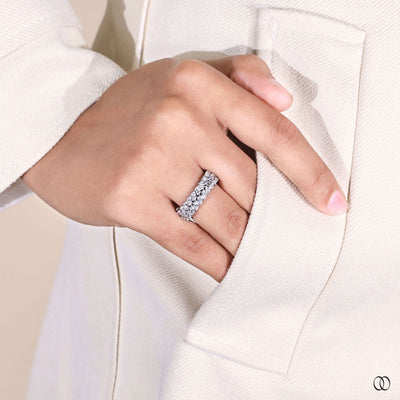 classic prong set marquise diamond eternity band