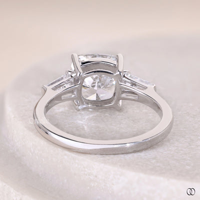 cushion cut engagement ring white gold diamond ring