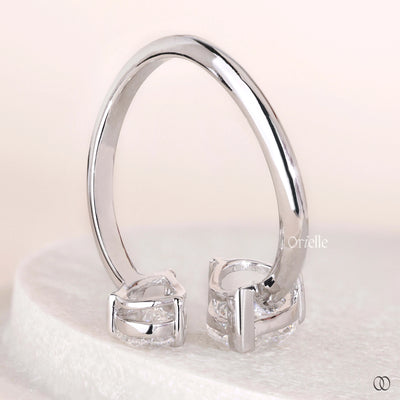 unique design ring toi et moi diamond ring