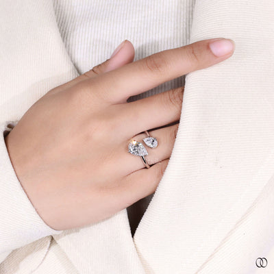 white gold ring toi et moi diamond ring