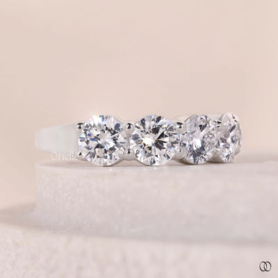 anniversary band white gold diamond ring