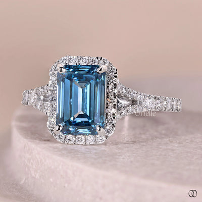 split shank style pave engagement ring design