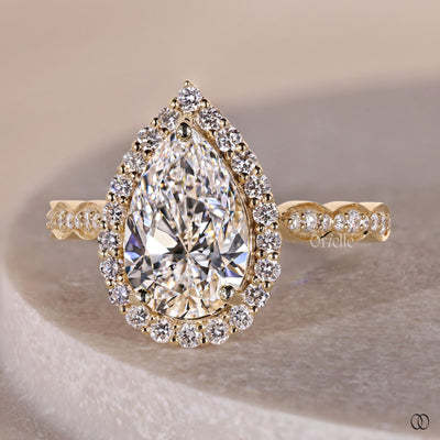 marquise shank ring pave diamond band design