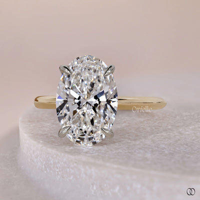 white gold oval diamond engagement ring