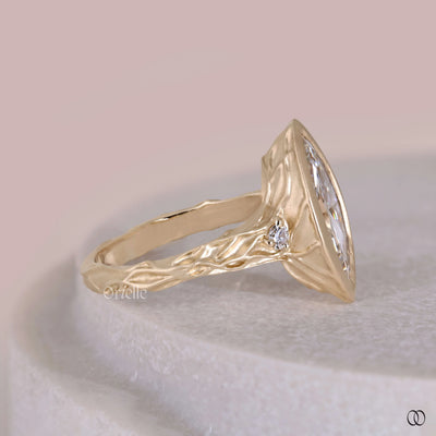 tree branch engagement ring design