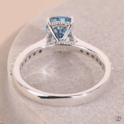 pave diamond ring white gold engagement ring