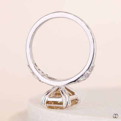 handmade ring white gold engagement ring