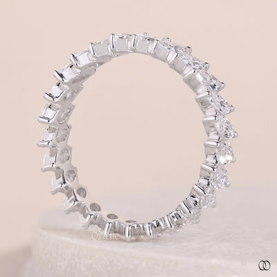 handmade band marquise diamond eternity ring