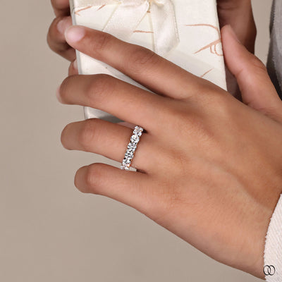 Designer wedding band with elegant diamond craftsmanship