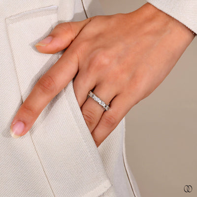 marquise round baguette diamond eternity band