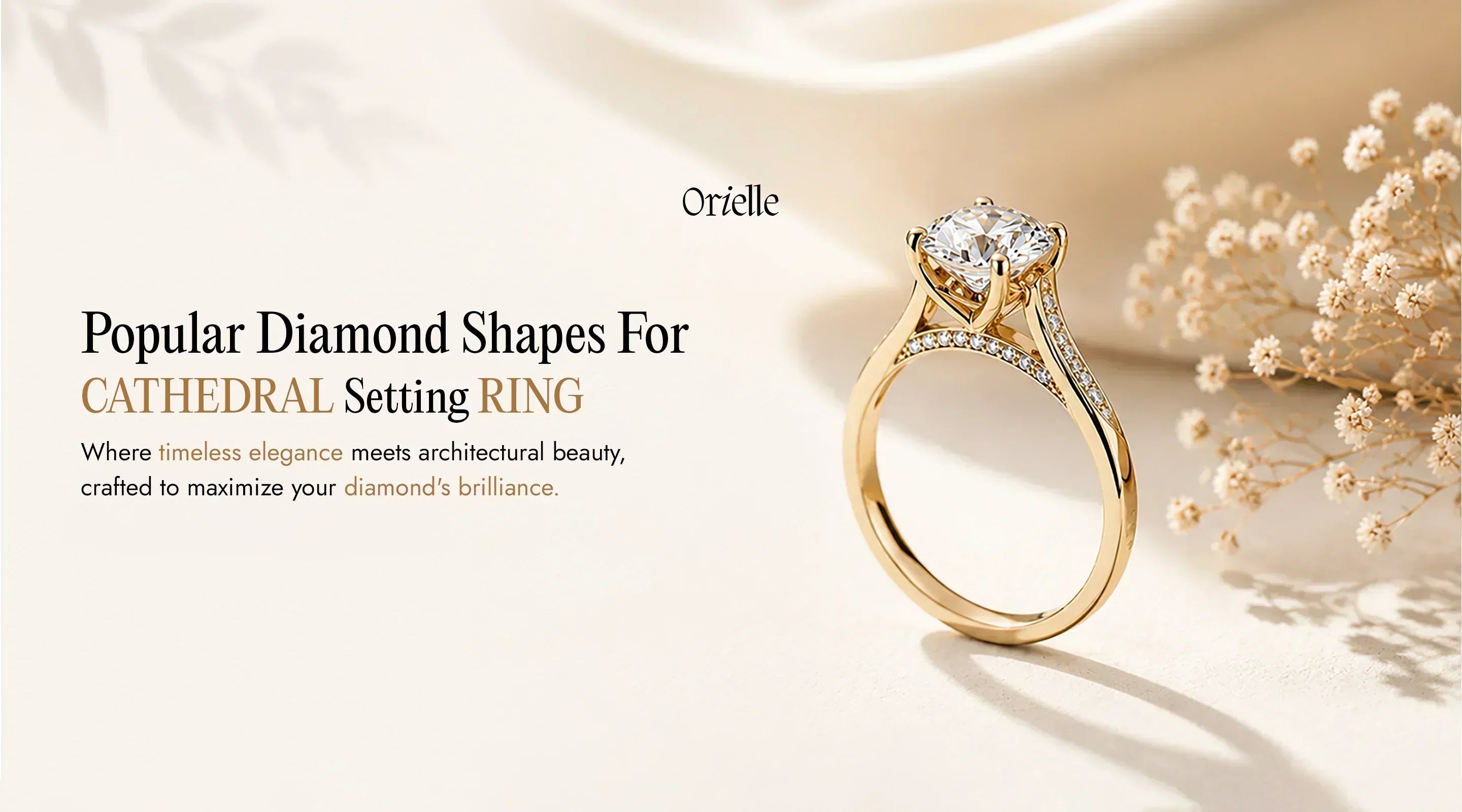 Popular Diamond Shapes For Cathedral Setting Ring