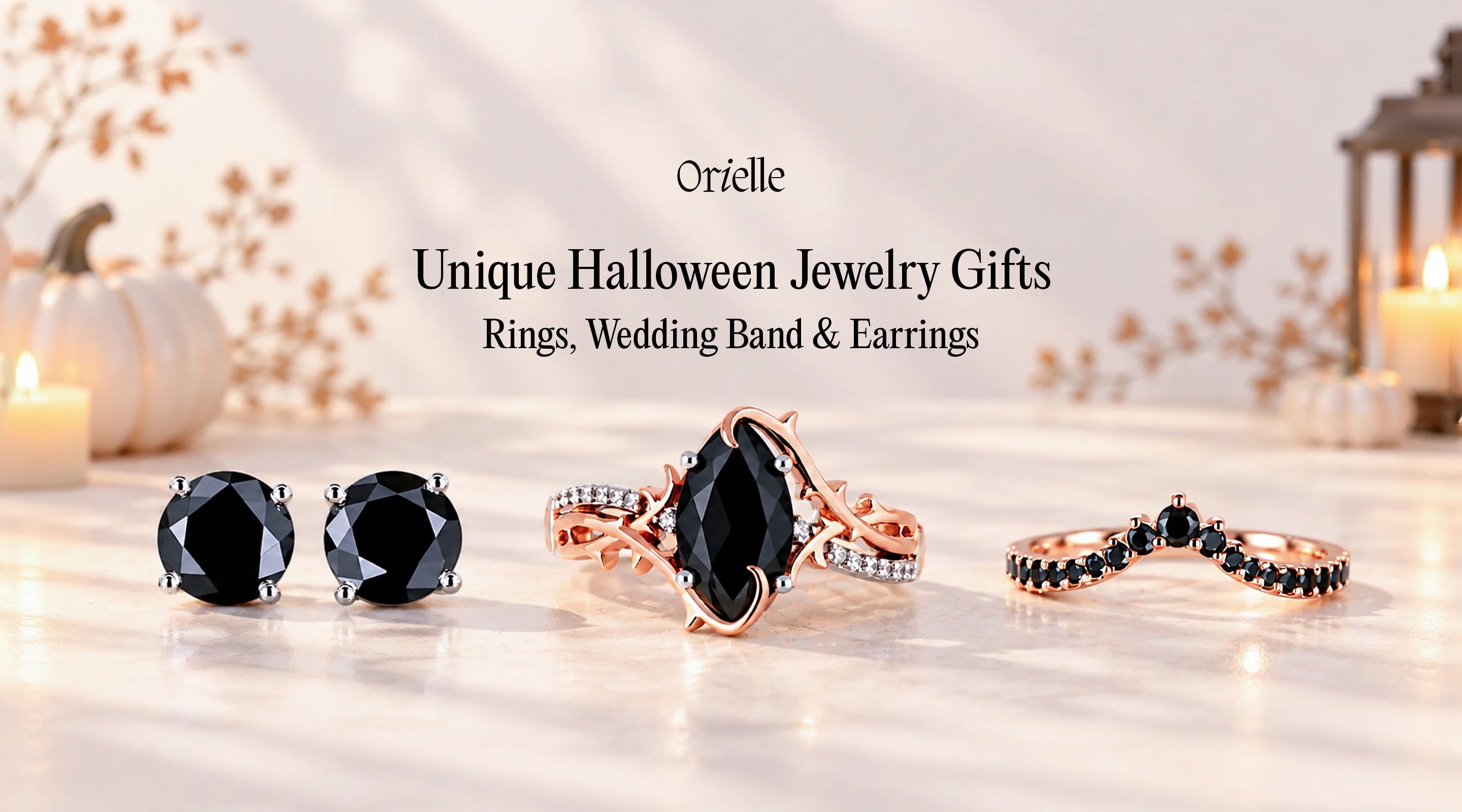 Unique Halloween Jewelry Gifts: Rings, Wedding Band & Earrings