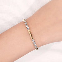 Tennis Bracelet With Round Lab Grown Diamonds In Gold