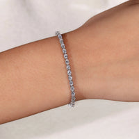 East West Set Oval Diamond Tennis Bracelet Gift For Her