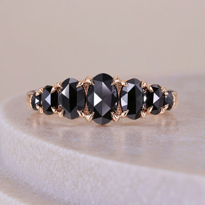 14k Gold Round Cut Curved Style Rose Gold Wedding Band