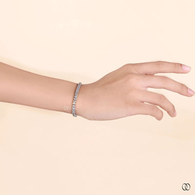 designer style bracelet oval diamond tennis
