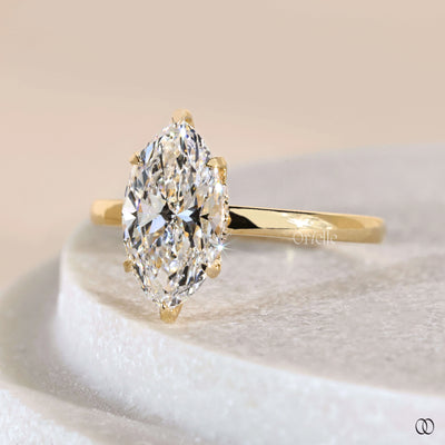 Antique engagement ring inspired marquise engagement ring
