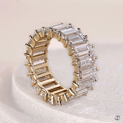 stackable baguette diamond wedding band handmade design
