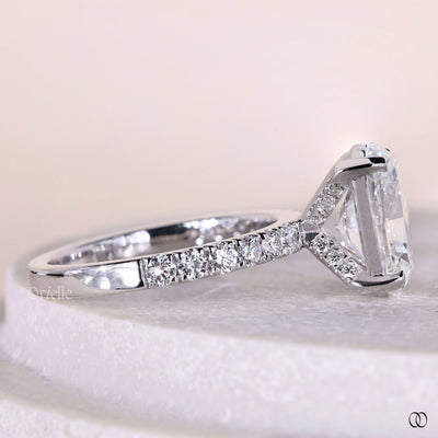 unique setting ring oval diamond engagement ring
