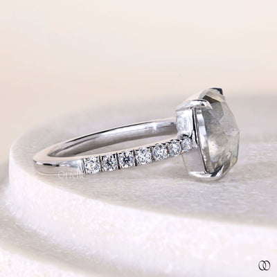 claw prong set ring white gold engagement ring
