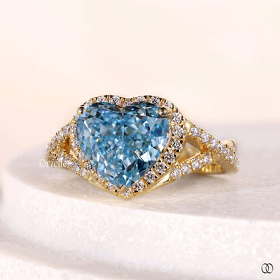 halo engagement rings yellow diamond gold ring
