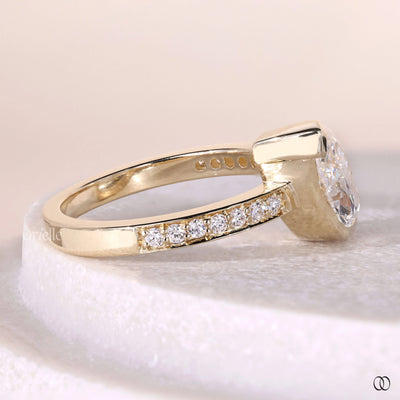 unique setting ring marquise diamond engagement ring
