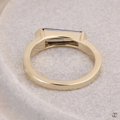 v prong ring salt and pepper engagement ring
