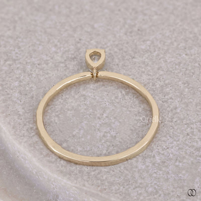 minimalist engagement ring pear cut diamond ring
