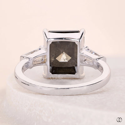 unique setting ring rose cut diamond ring
