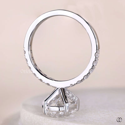unique design ring oval diamond engagement ring
