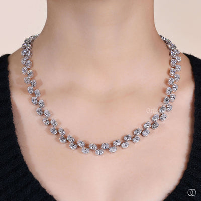oval diamond necklace luxury designer chain
