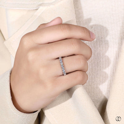 lab grown diamond band eternity wedding ring
