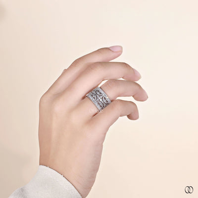 lab grown diamond band white gold wedding band

