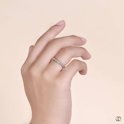 round diamond wedding band full eternity band
