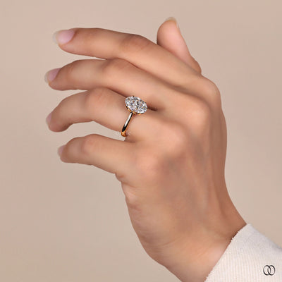 Handmade ring with delicate craftsmanship and diamond accents