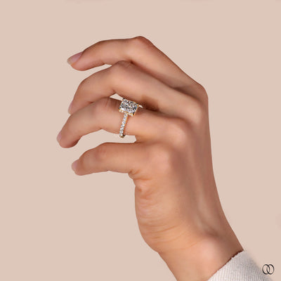 unique setting ring radiant cut engagement
