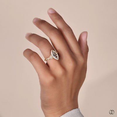 lab grown diamond ring marquise
