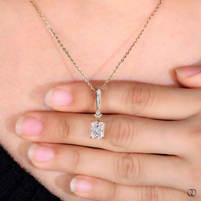 channel set pave diamond pendant
