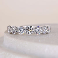 Seven Stone Diamond Eternity Band In White Gold