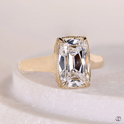 claw prong ring old mine cut diamond ring
