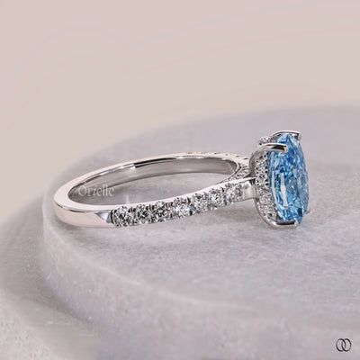 bridge accent ring oval diamond setting
