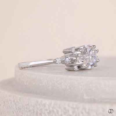 White Gold East West Marquise Engagement Ring For Her