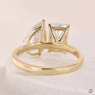 handmade ring radiant pear diamond ring
