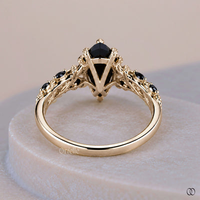 vine branch engagement ring design
