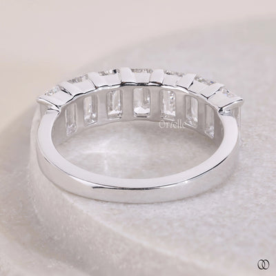 basket set band white gold diamond ring

