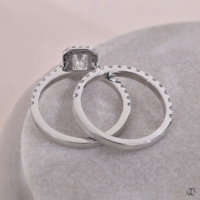 round half eternity band shared prong band

