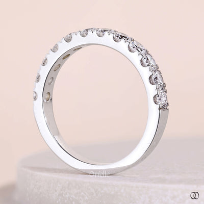 handmade ring white gold eternity diamond band
