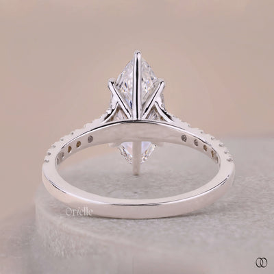 white gold ring marquise diamond engagement
