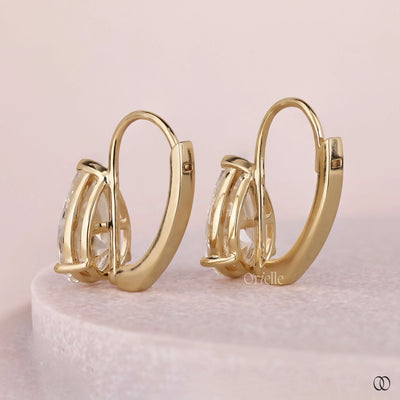 Lever back earrings with a secure elegant closure
