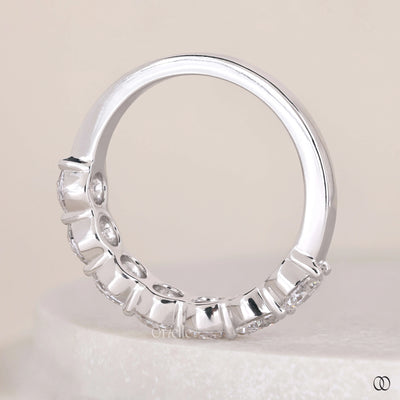 unique design ring seven stone diamond ring
